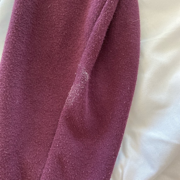 PINK victoria’s secret maroon hoodie - Picture 2 of 4
